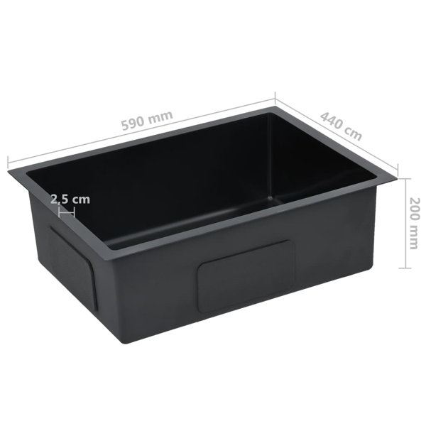 Belfry Kitchen 1 Becken Unterbau-Küchenspüle Aponte | Wayfair.de